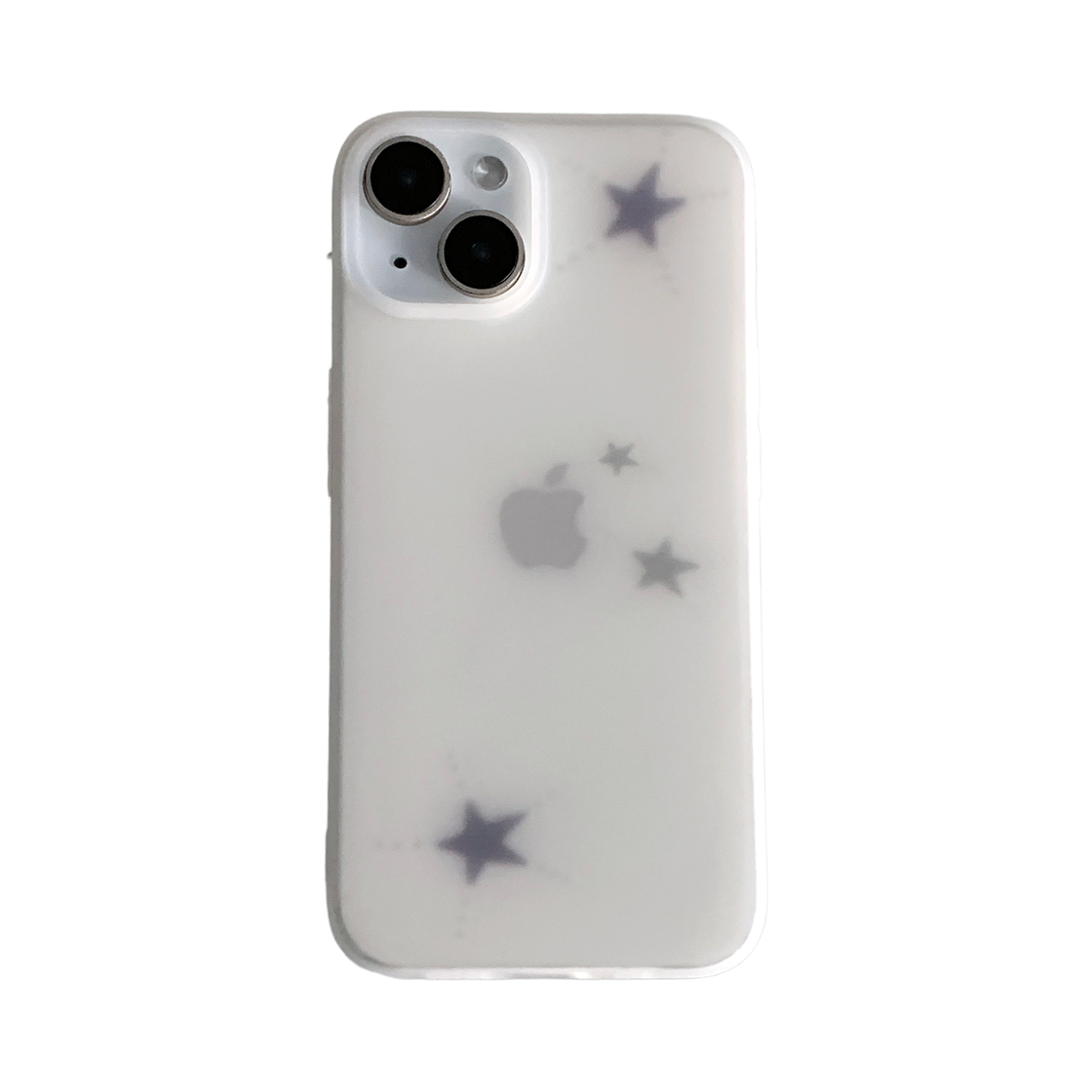 위드썸 빈티지 블루스타 반투명 폰 케이스(Withsome Vintage Blue Star Matte Phone Case) - 1