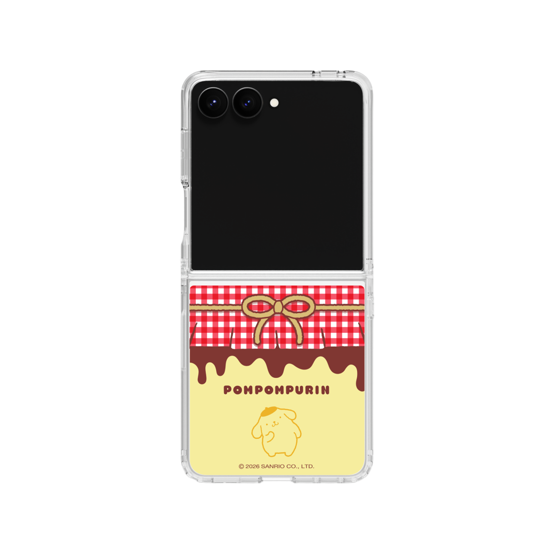 에스엘비에스 폼폼푸린 푸딩팩 클리어 마그넷 케이스 for Galaxy Z Flip7 Flip8(POMPOMPURIN Pudding pack Clear Magnet Case for Galaxy Z Flip7)