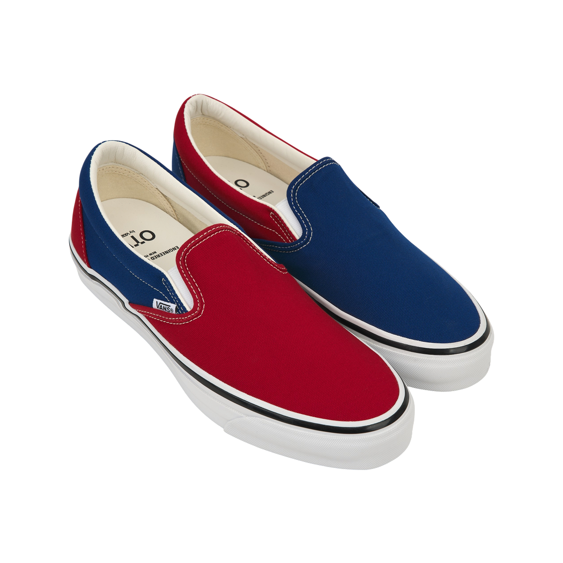 반스 x 엔지니어드 가먼츠 클래식 슬립온 98 레드(Vans x Engineered Garments Classic Slip-On 98 Red) - 4