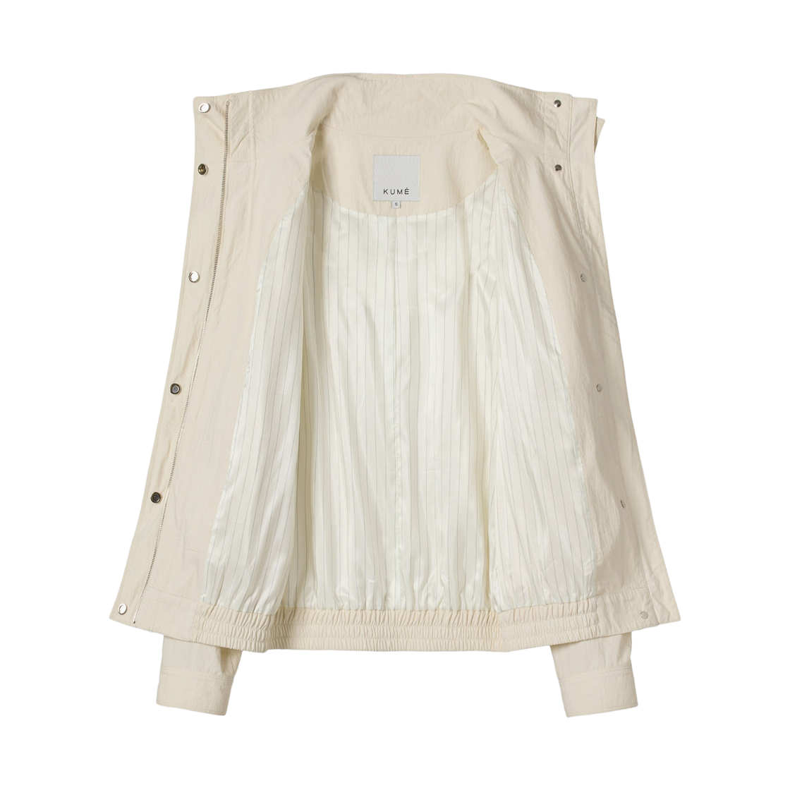(W) 쿠메 라이트웨이트 오버사이즈 블루종 아이보리((W) KUME Lightweight Oversized Blouson - Ivory) - 3