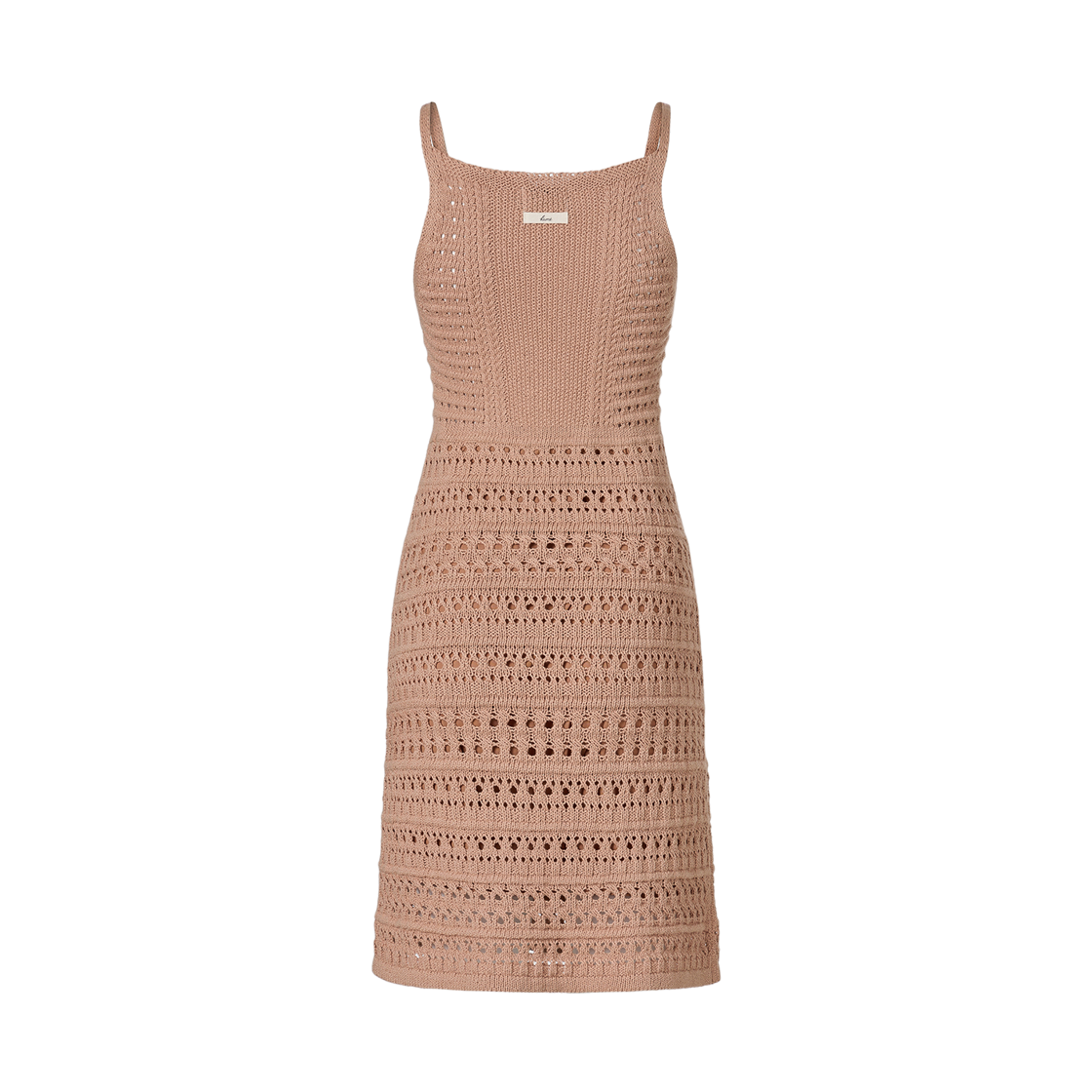 (W) 쿠메 크로셰 미니 드레스 피치((W) KUME Crochet Mini Dress - Peach) - 2