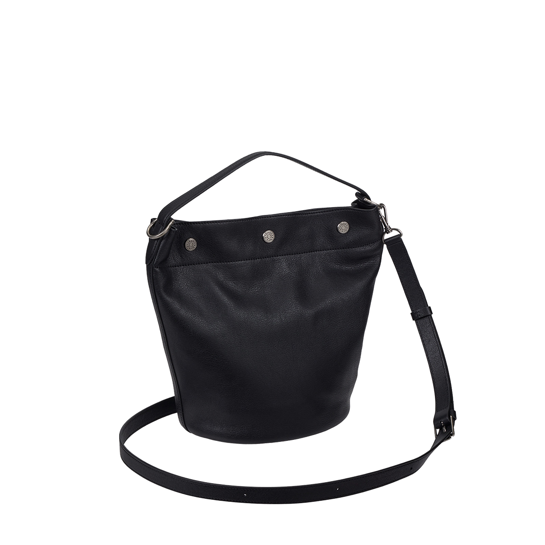 분크 퍼펙 버튼 업 플로우 호보 미듐 블랙(vunque Perfec Button Up Flow Hobo M Black) - 3