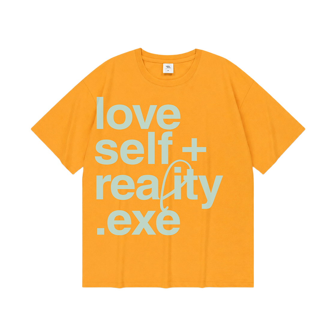 102434-0009 venhit Love Self Over Fit Short Sleeved T-shirt Banana Yellow