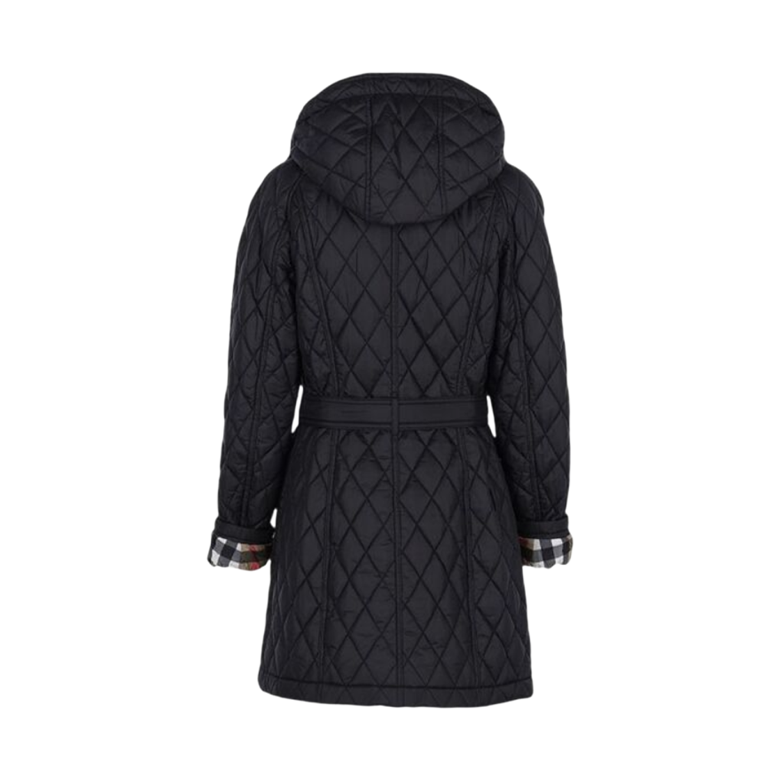 (W) 버버리 헤밍필드 후드 자켓 블랙((W) Burberry Hemingfield Hooded Jacket Black) - 2