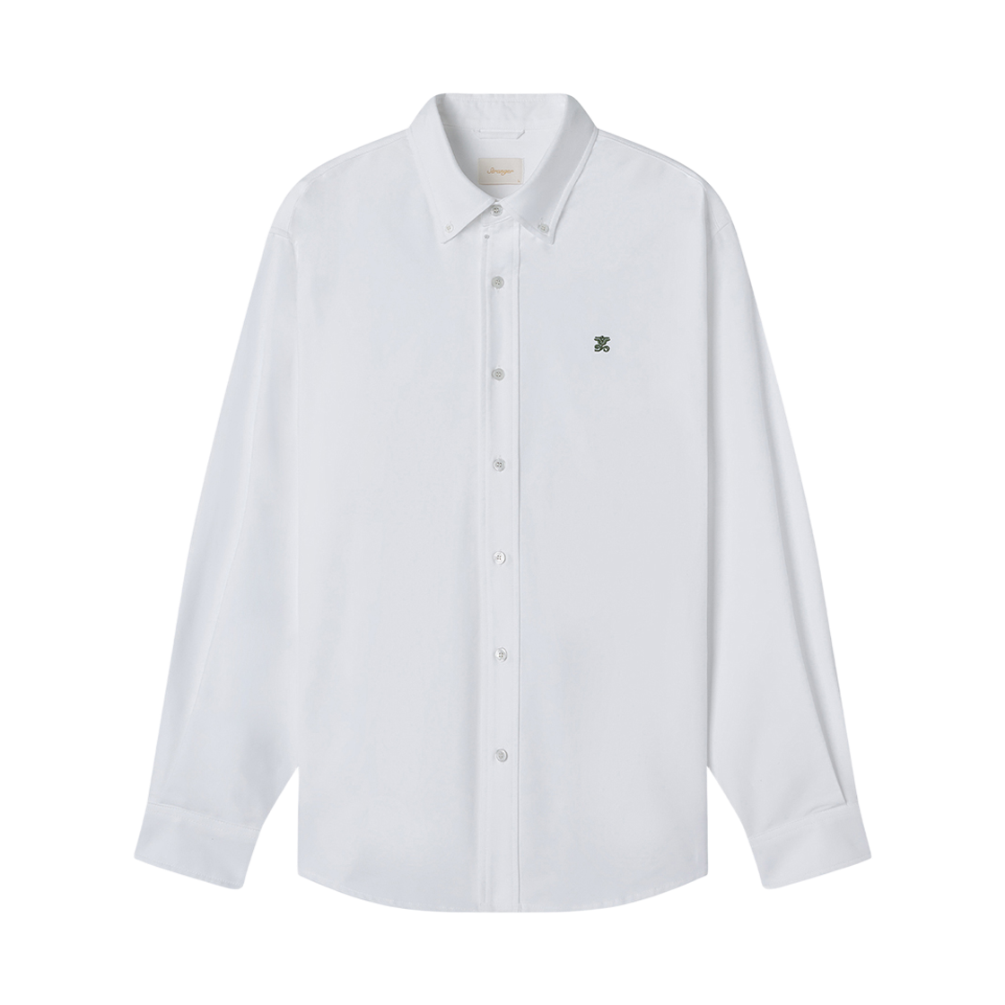 스트레인저 와이드 핏 코튼 셔츠 화이트(Stranger Wide Fit Cotton Shirt (White))