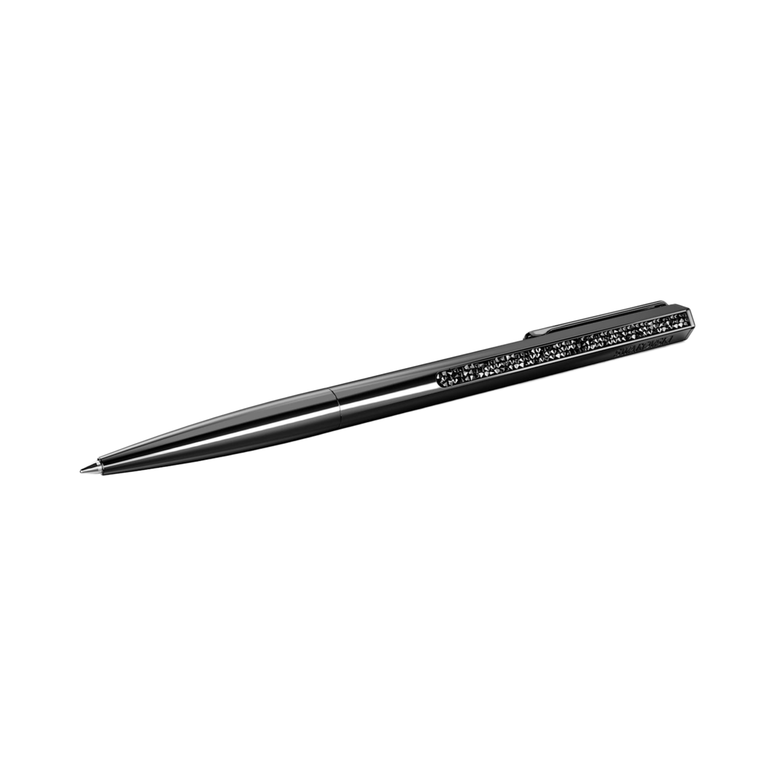 5678184 Swarovski Shimmer Ballpoint Pen Black Lacquered Black