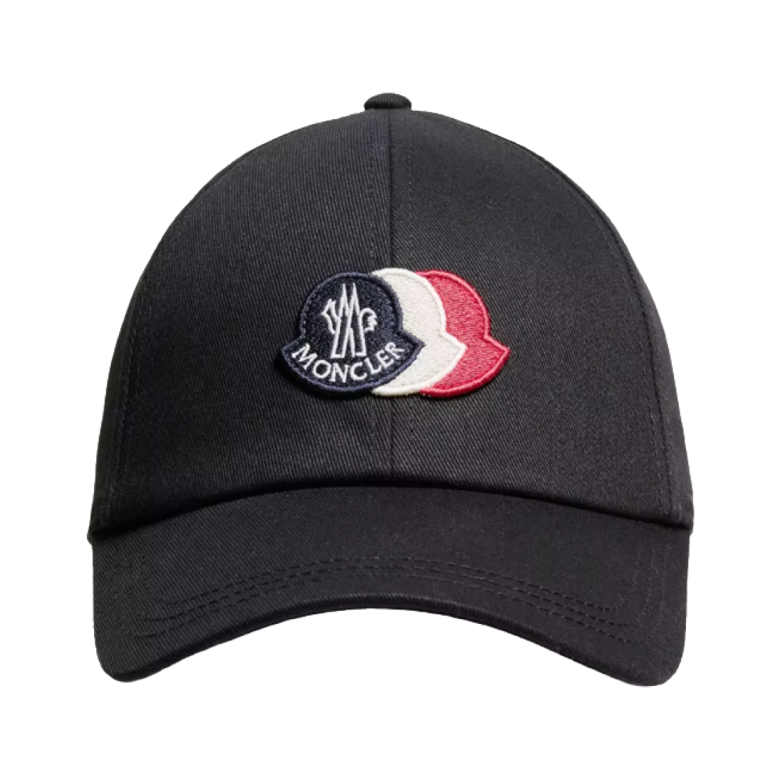 L2-091-3B00021-0U618-999 Moncler Cotton Gabardine Baseball Cap Black - 26FW