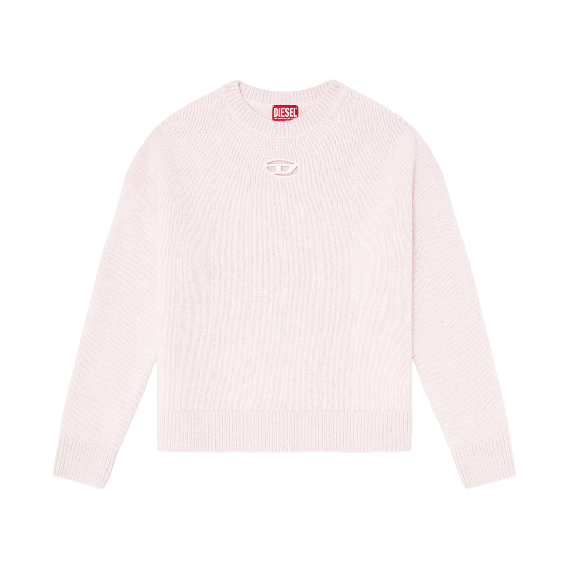 A208340TKCZ-31J (W) Diesel Jumper In Wool and Alpaca Blend Pink