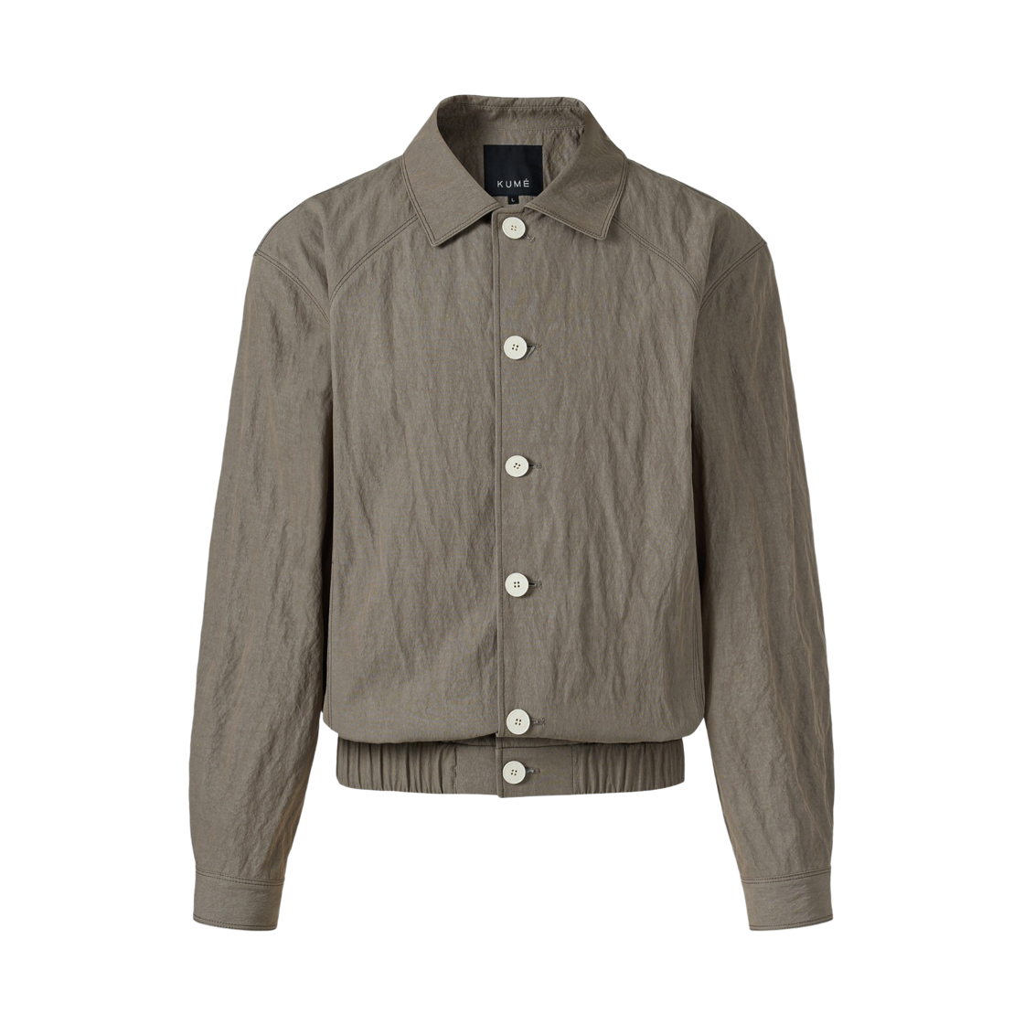 쿠메 캐주얼 버튼 블루종 그레이(KUME Casual Button Blouson - Gray)