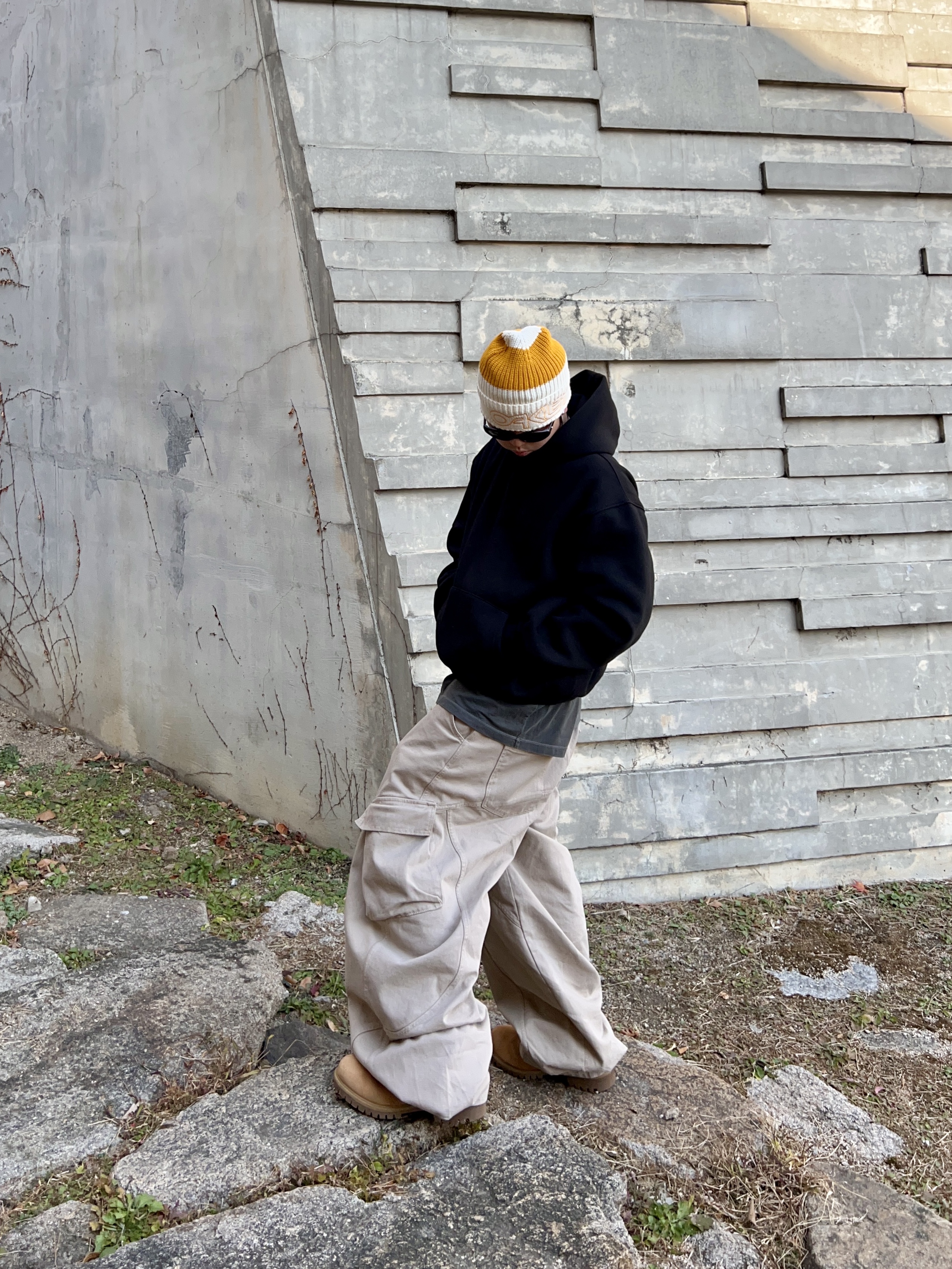 Timberland Premium 6 inch Waterproof Boot Wheat Nubuck - Wide, BLUE ELEPHANT Rio Black 착용 스타일 - 2