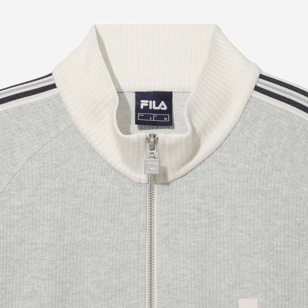 [6% 적립] 휠라 1911 니트트랙 집업 그레이([6% 적립] FILA 1911 Knit Track Zip-up Gray) - 4