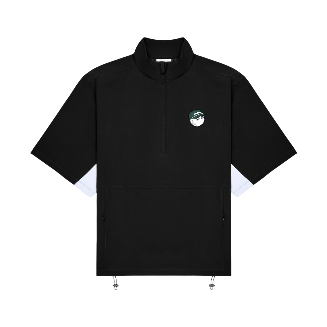 말본 골프 아이콘 파인 윈드셔츠 블랙(Malbon Golf Icon Pine Windshirt Black) - 1