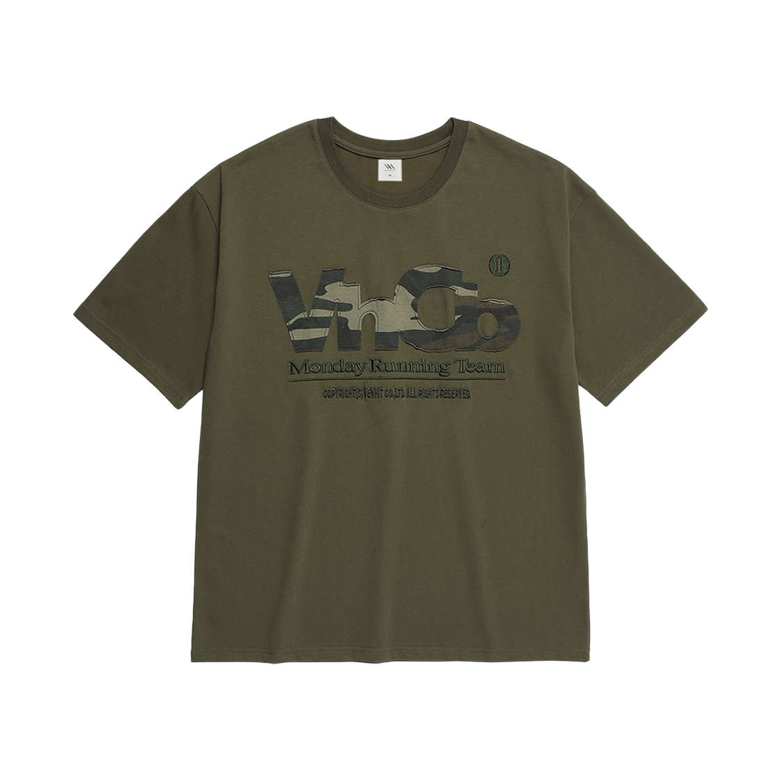벤힛 MRT 카모 아플리케 반팔티 카키(venhit MRT Camo Applique Cool Cotton Short Sleeved T-shirt Khaki)