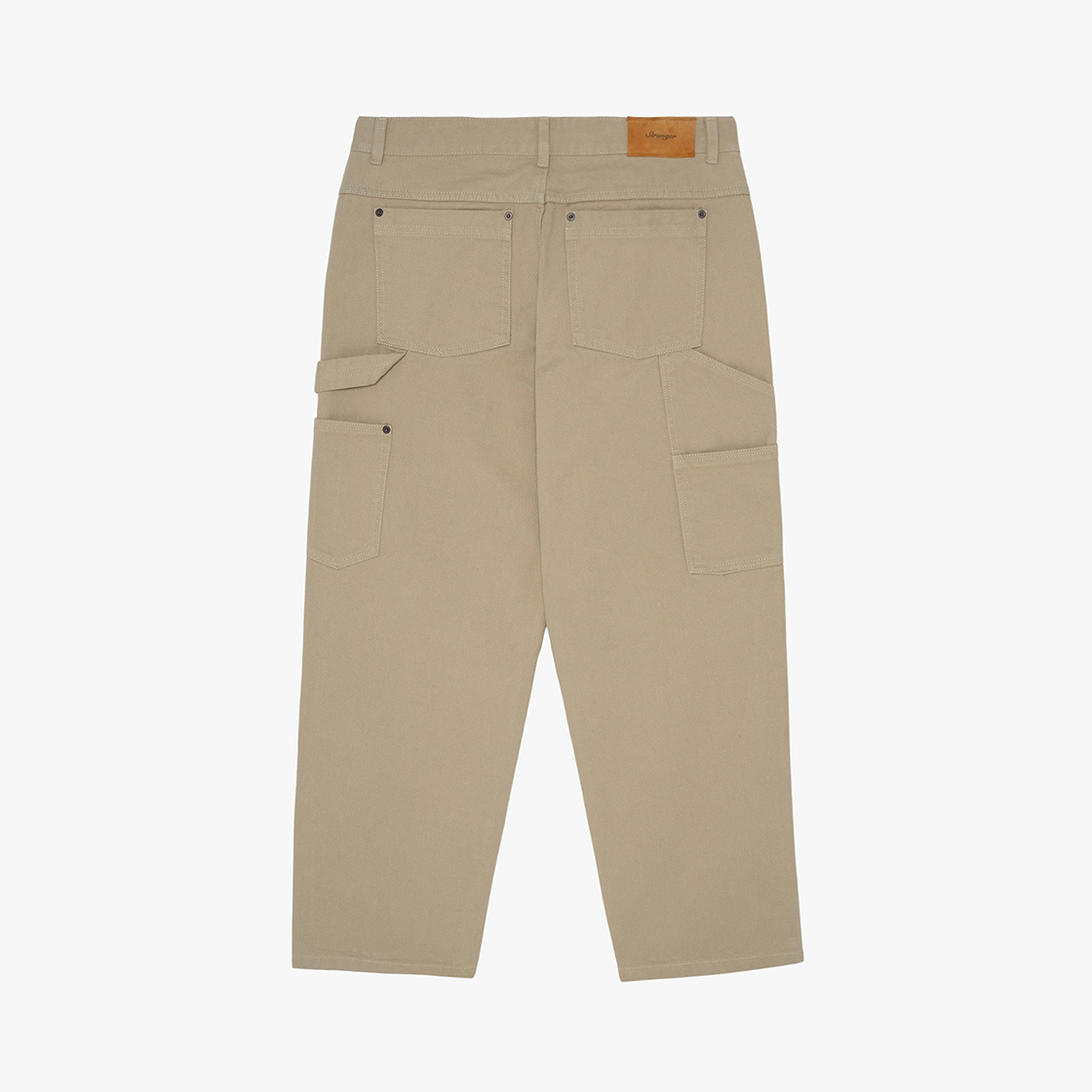 스트레인저 레귤러 핏 코튼 더블니 팬츠 베이지(Stranger Regular Fit Cotton Double Knee Pants (Beige)) - 2