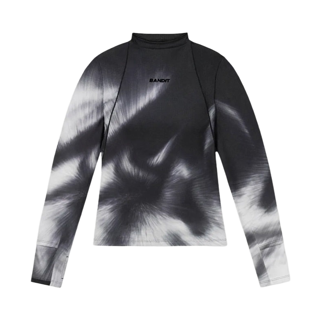 (W) 밴딧 러닝 아우라그리드 모크넥 퍼포먼스 탑 헤이즈 멀티((W) Bandit Running Auragrid Mockneck Performance Top Haze Multi) - 1
