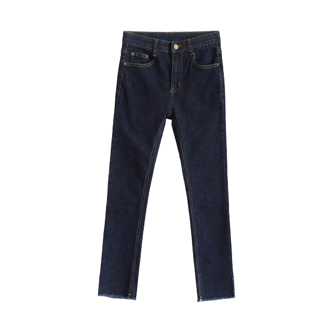 GW9221 GCLIP Secret Banding Cutting Stretch Semi Bootcut Jeans
