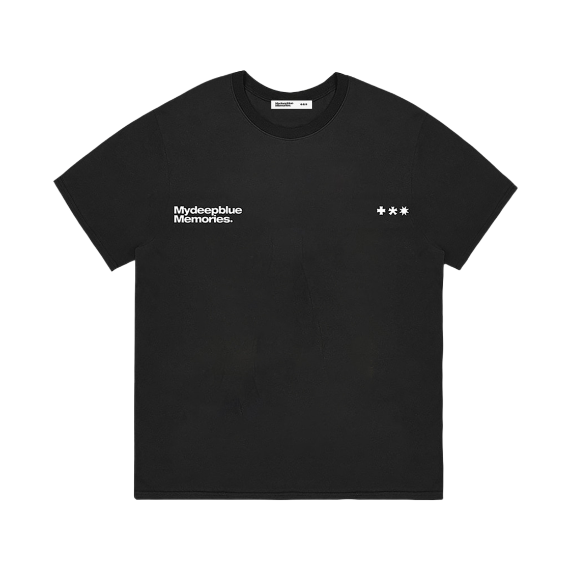 마이딥블루메모리즈 심볼 로고 티셔츠 블랙(MydeepblueMemories Mm Symbol Logo T-Shirts Black) - 2