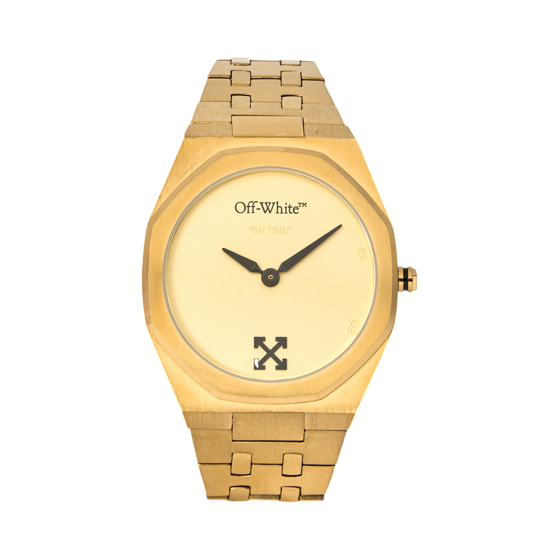 오프화이트 온 타임 워치 39mm 골드(Off-White On Time Watch 39mm Gold) - 1