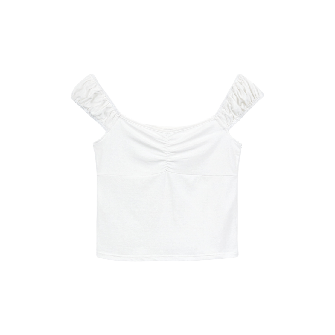 LOTI2SSW011WHT LOTS YOU Ella Shrring T-shirt White