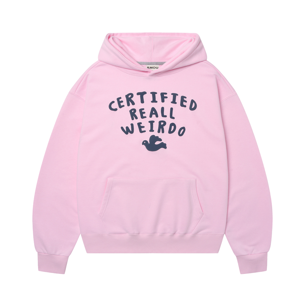 아모우 윌도 후디 핑크(AMOU Weirdo Hoodie Pink)