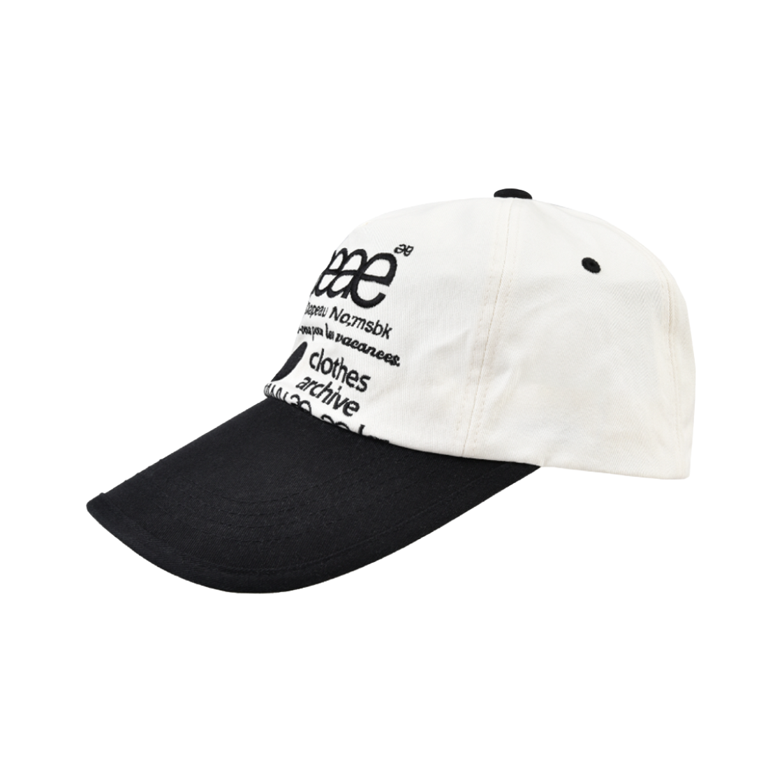 [오프라인 전용] 에이이에이이 우먼 웹 로고 투 톤 볼 캡 블랙 화이트 - 26FW([오프라인 전용] AEAE Women Web Logo Two Tone Ball Cap Black White - 26FW) - 2