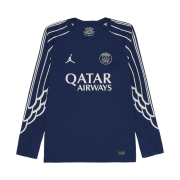 Jordan x Paris Saint-Germain 2024/25 Match 4th Dri-Fit ADV Authentic Long-Sleeve Jersey Blue Void Phantom (Non Marking Ver.)