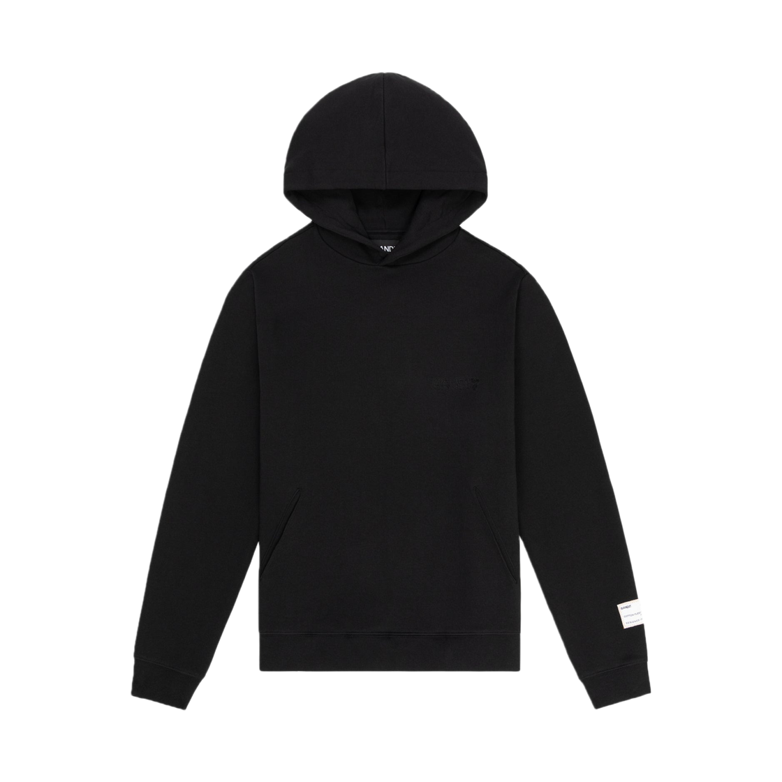 밴딧 러닝 멜티드 밴딧 자수 후드 블랙(Bandit Running Melted Bandit Embroidered Hoodie Black)