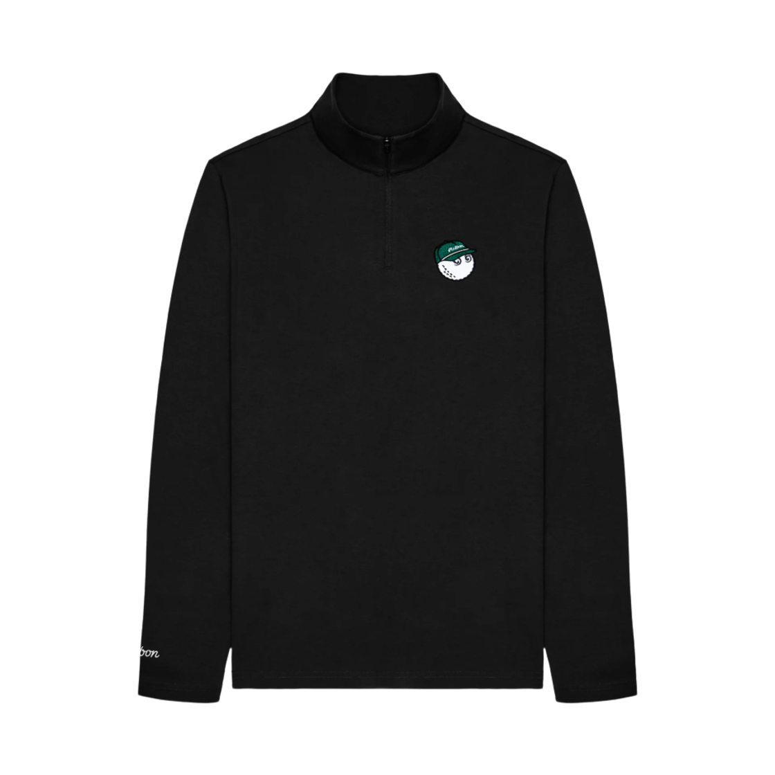 M9406BLK Malbon Golf Flyer Midlayer T-Shirt Black