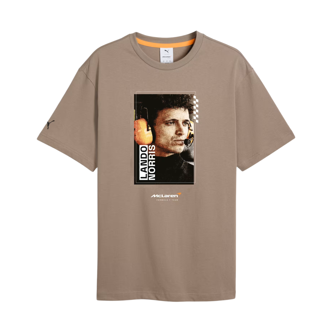 맥라렌 x 푸마 마스터카드 F1 팀 노리스 티셔츠 마우스 그레이(McLaren x Puma Mastercard F1 Team Norris T-Shirt Mouse Gray) - 1