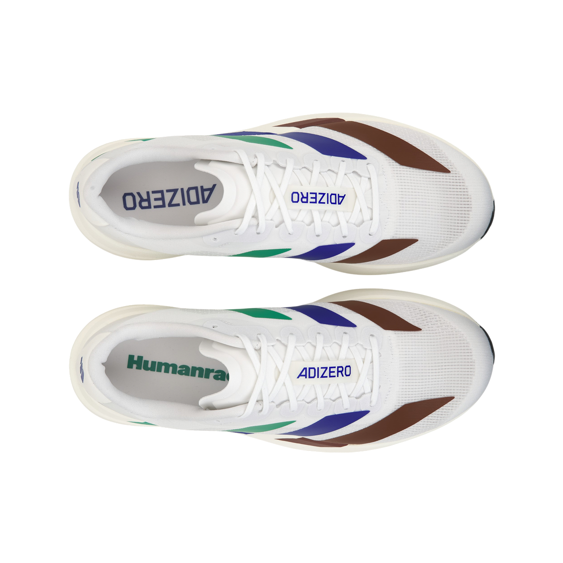 아디다스 x 퍼렐 윌리엄스 휴먼레이스 아디제로 아디오스 EVO SL 클라우드 화이트 세미 코트 그린(Adidas x Pharrell Williams Humanrace Adizero Adios EVO SL Cloud White Semi Court Green) - 5