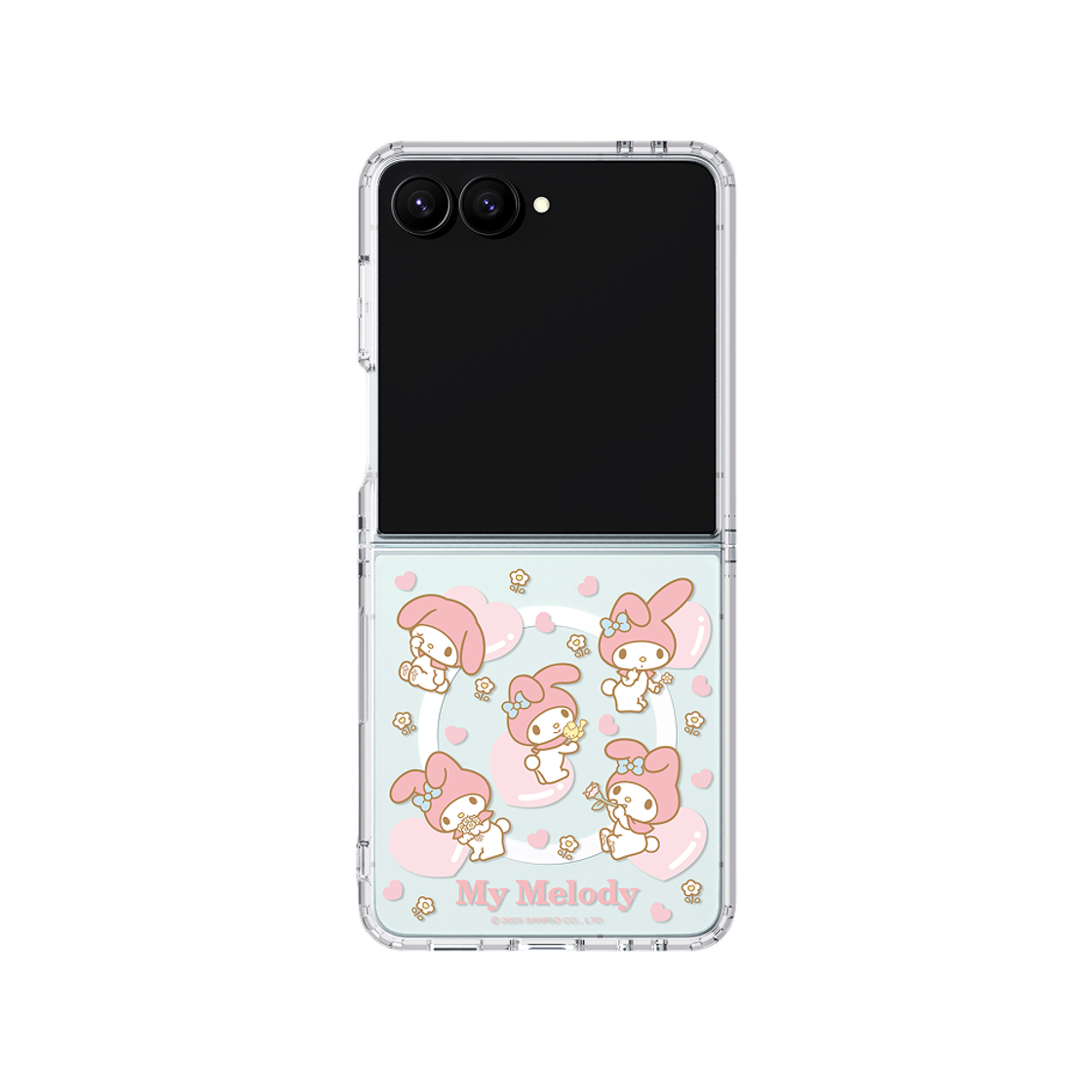 에스엘비에스 마이멜로디 패턴 모노라인 마그넷 케이스 for Galaxy Z Flip7 Flip8(SLBS My Melody Pattern Monoline MPP Case for Galaxy Z Flip7) - 2