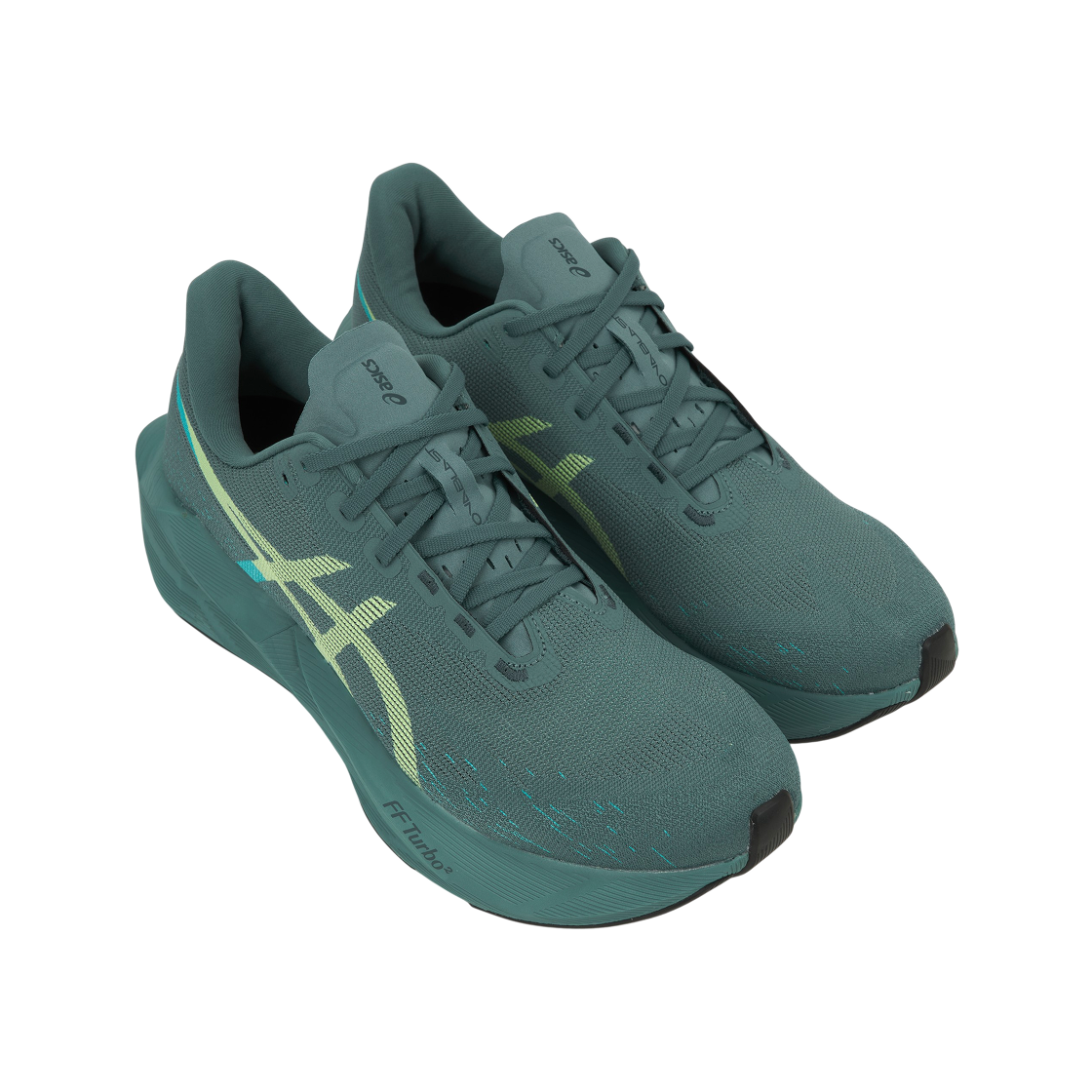아식스 노바블라스트 6 포기 틸 일루미네이트 옐로우(Asics Novablast 6 Foggy Teal Illuminate Yellow) - 4