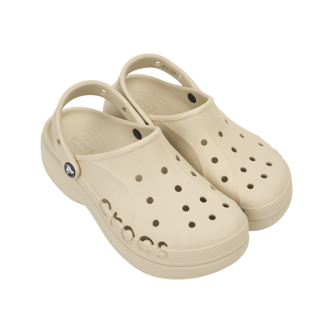 (W) 크록스 바야 플랫폼 클로그 윈터 화이트((W) Crocs Baya Platform Clog Winter White) - 4