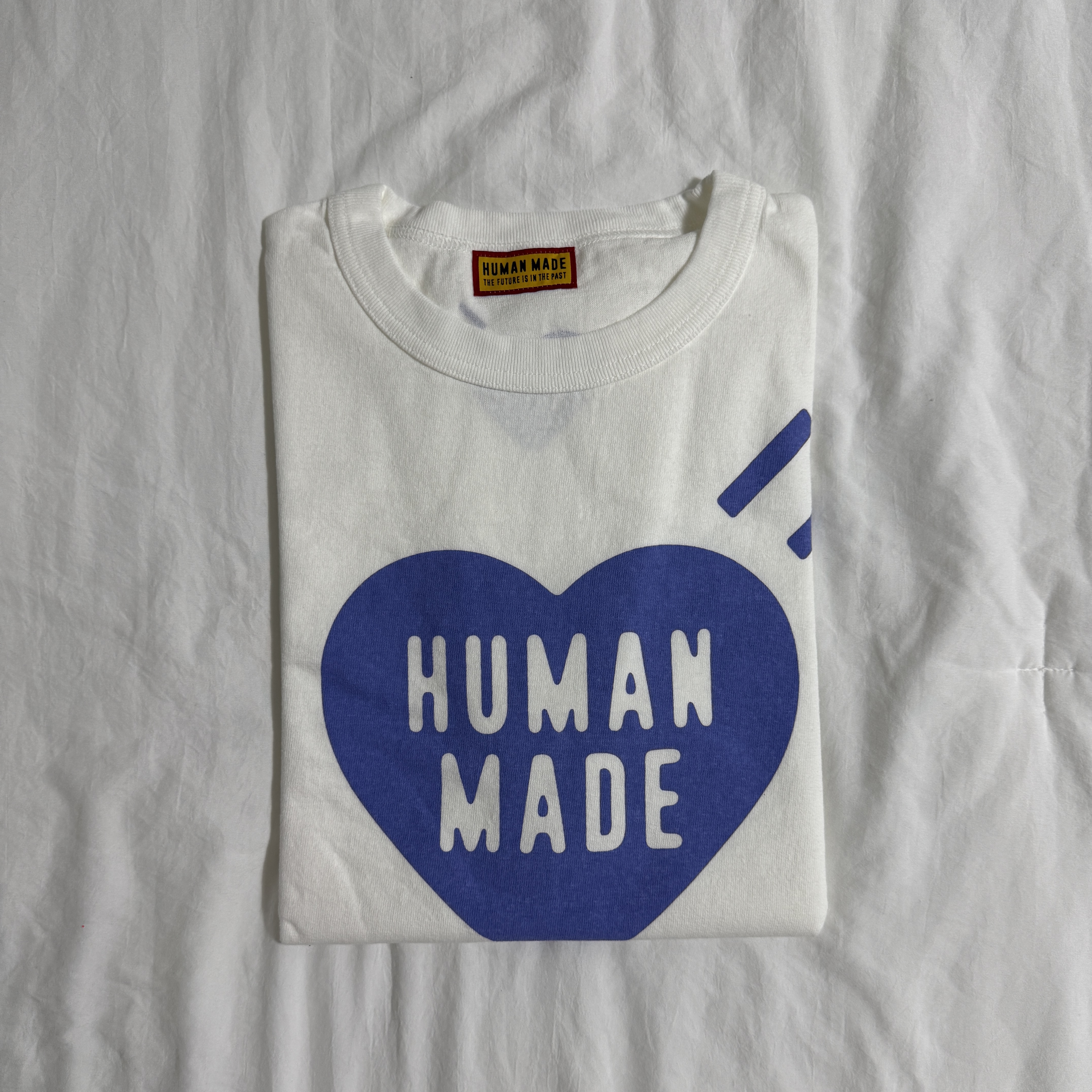 Human Made Heart Graphic T-Shirt White - Jamsil Store Exclusive 착용 스타일 - 2