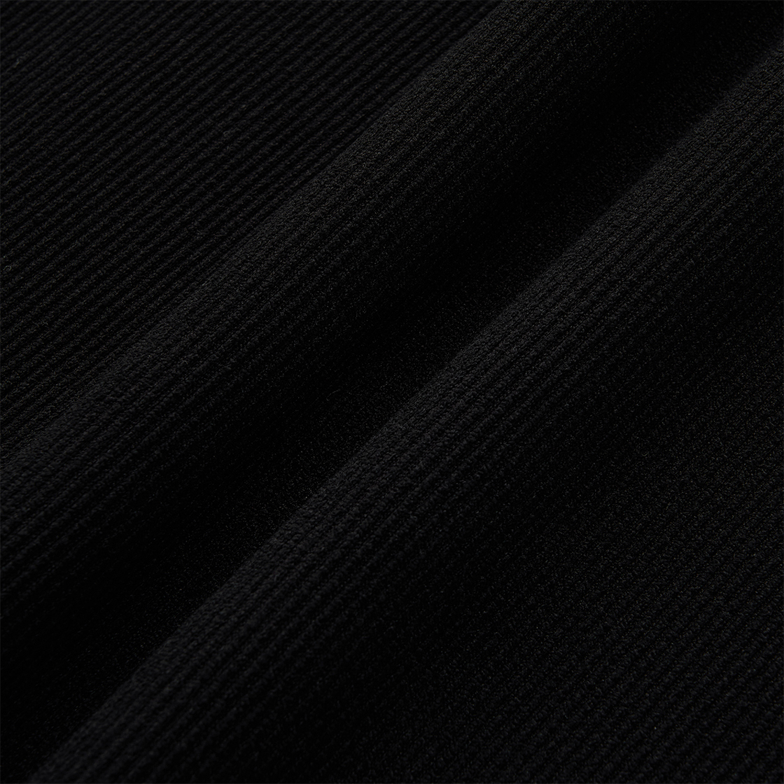 스트레인저 릴렉스 핏 소프트 립 폴리 반집업 블랙(Stranger Relaxed Fit Soft Rib Poly Quarter Zip-Up (Black)) - 4