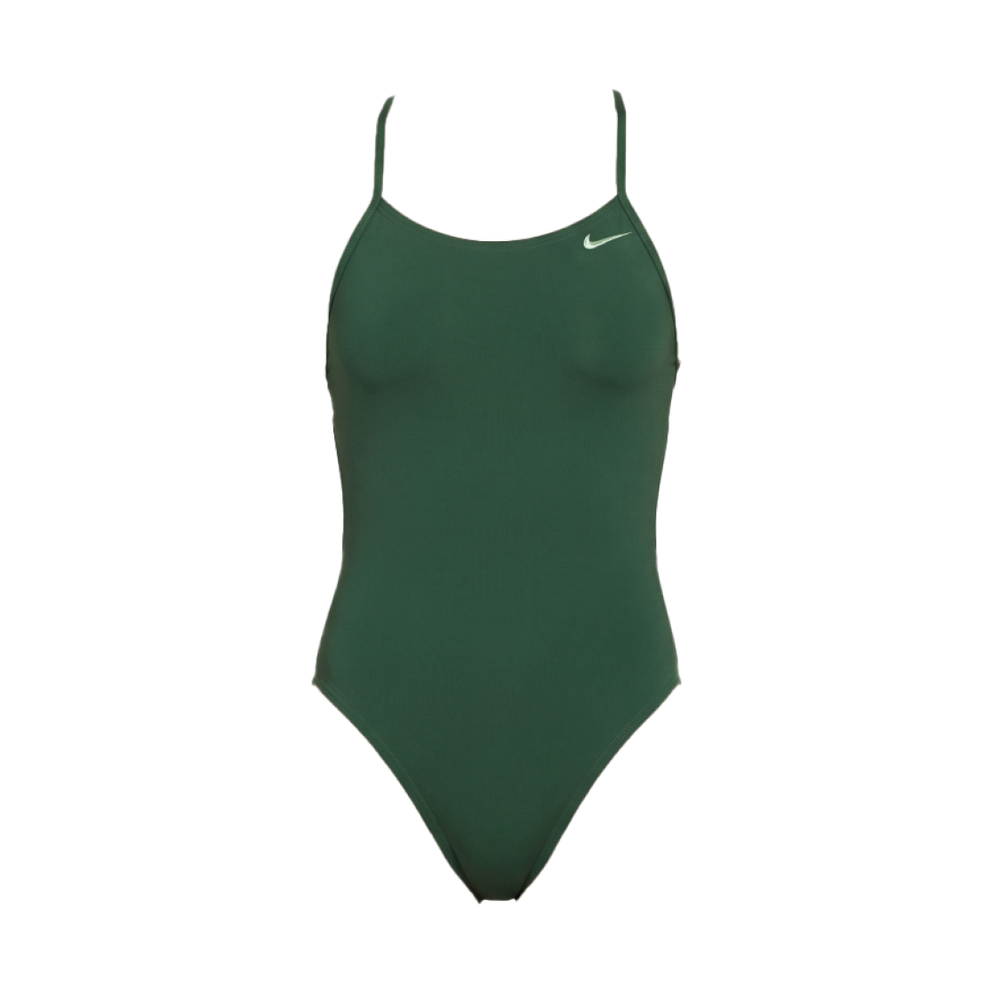 NESSG077-371 (W) Nike Swim Answer Metallic Solid Lace-Up Tie-Back Gorge Green