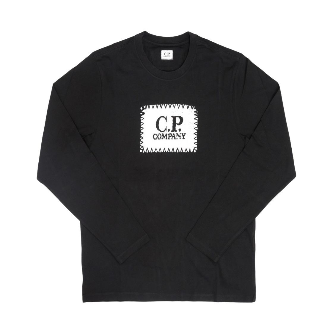 RCCMTS724A005100W999 C.P. Company Logo Print Long Sleeve T-Shirt Black - 26SS