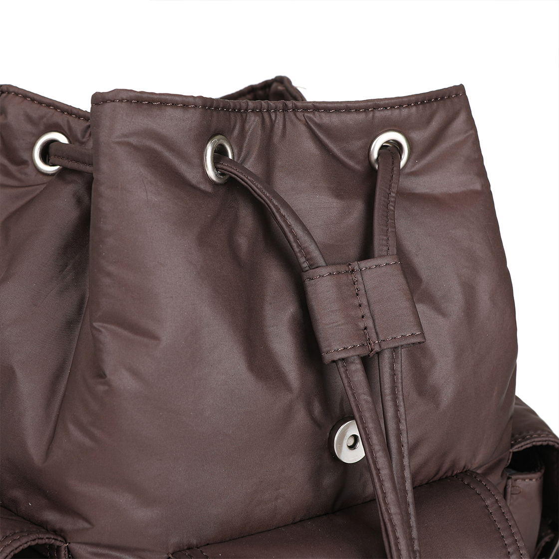 라츠유 노스탤지아 푸키 백팩 다크 브라운(LOTS YOU Nostalgia Pooky Backpack Dark Brown) - 6