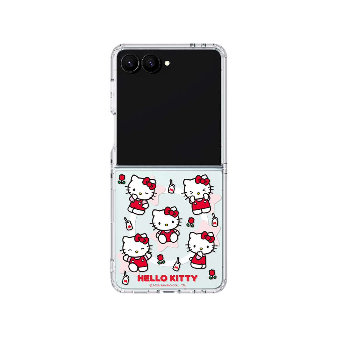 에스엘비에스 헬로키티 패턴 모노라인 마그넷 케이스 for Galaxy Z Flip7 Flip8(SLBS Hello kitty Pattern Monoline MPP Case for Galaxy Z Flip7) - 2