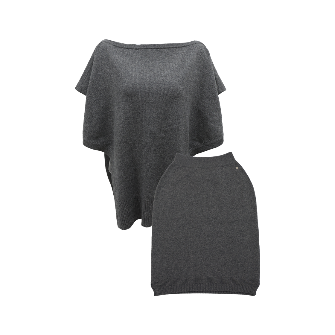 에르메스 H792304D1 셋업 보트넥 스커트 캐시미어 그레이(Hermes H792304D1 Boat Neck Cashmere Skirt in Gray)