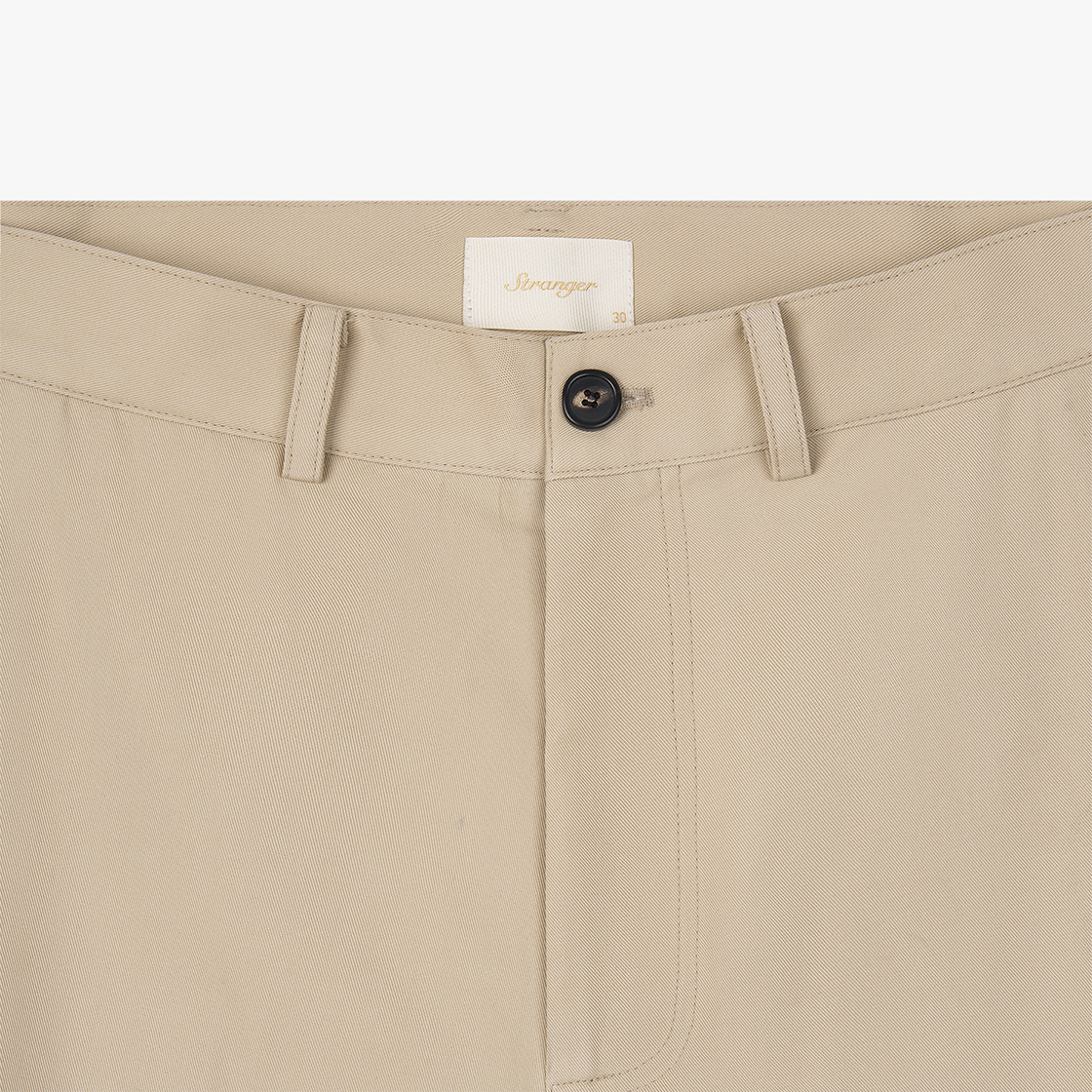 스트레인저 클래식 핏 치노 코튼 반바지 베이지(Stranger Classic Fit Chino Cotton Shorts (Beige)) - 3