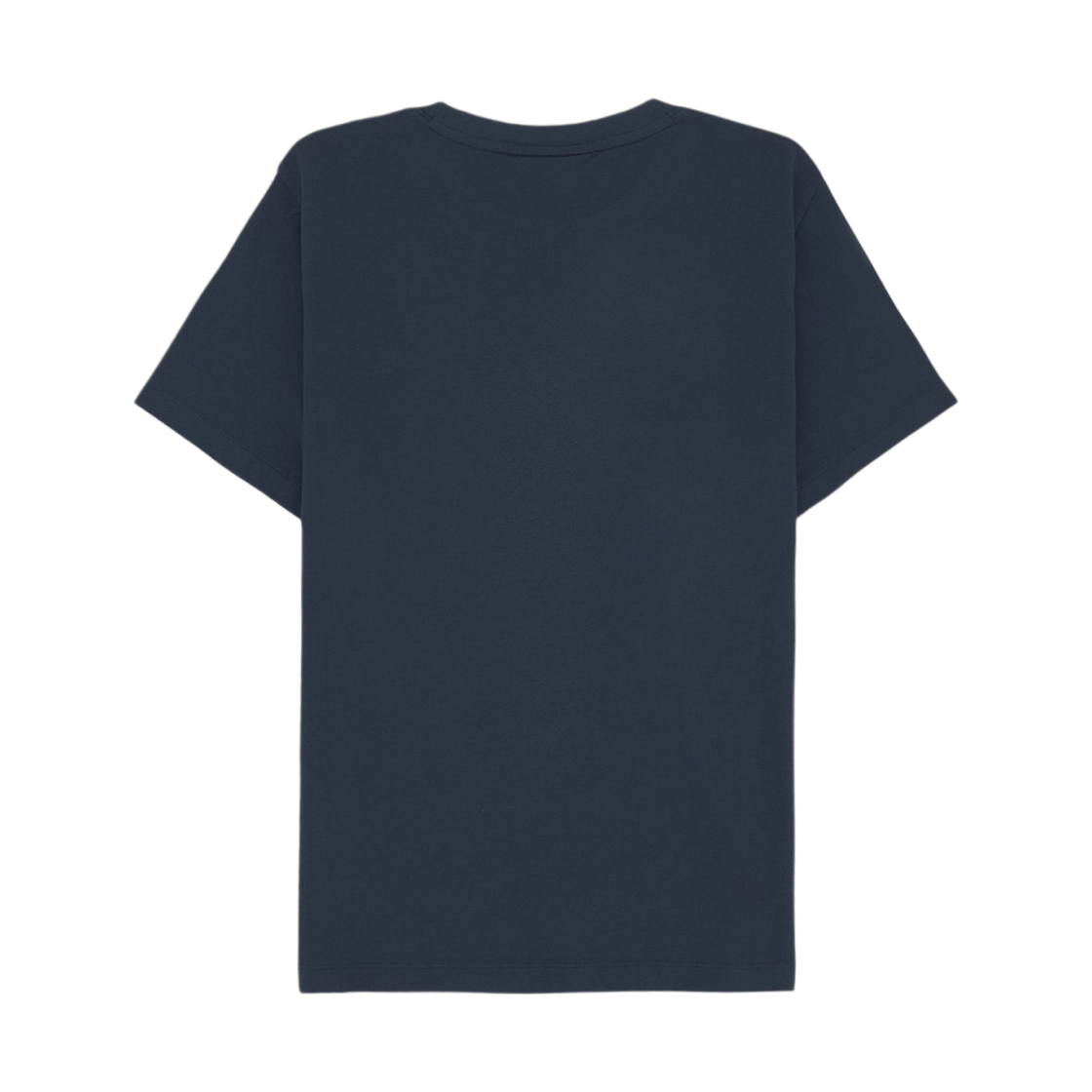 (W) 메종 키츠네 폭스 헤드 패치 레귤러 티셔츠 잉크 블루((W) Maison Kitsune Fox Head Patch Regular T-Shirt Ink Blue) - 2