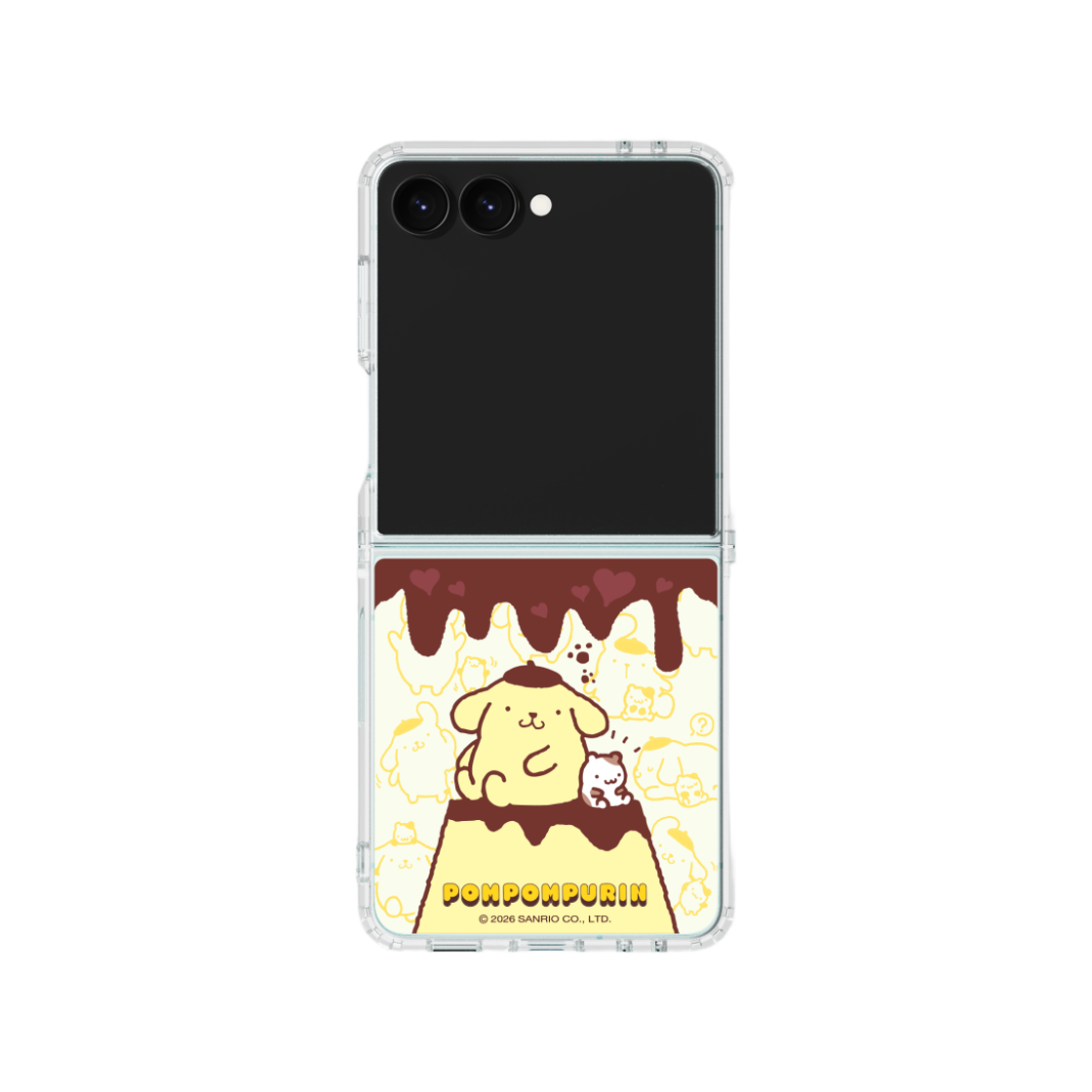에스엘비에스 폼폼푸린 푸딩 클리어 마그넷 케이스 for Galaxy Z Flip7 Flip8(POMPOMPURIN Pudding Clear Magnet Case for Galaxy Z Flip7) - 2