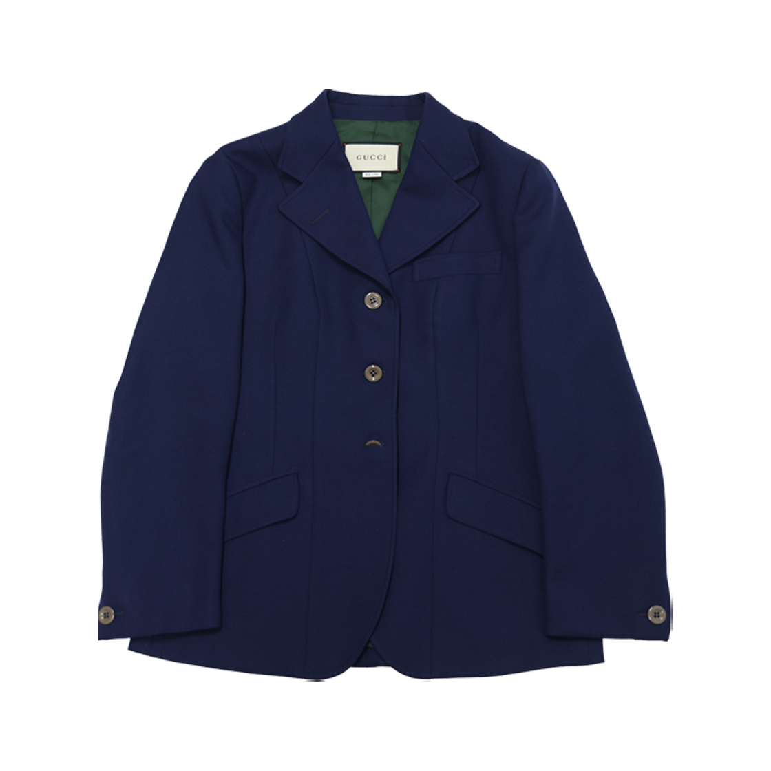 IT57H73T9S3R Gucci Navy Suit Jacket & Vest & Pants Set