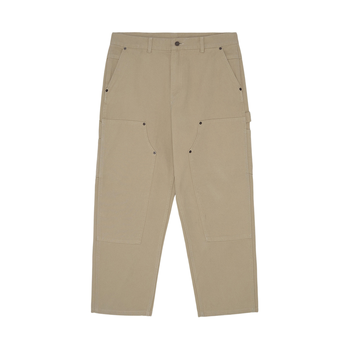 스트레인저 레귤러 핏 코튼 더블니 팬츠 베이지(Stranger Regular Fit Cotton Double Knee Pants (Beige))