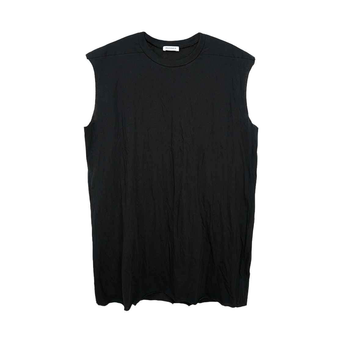 리파이너 크리즈드 탱크 블랙(REPINER Creased Tank Black) - 1