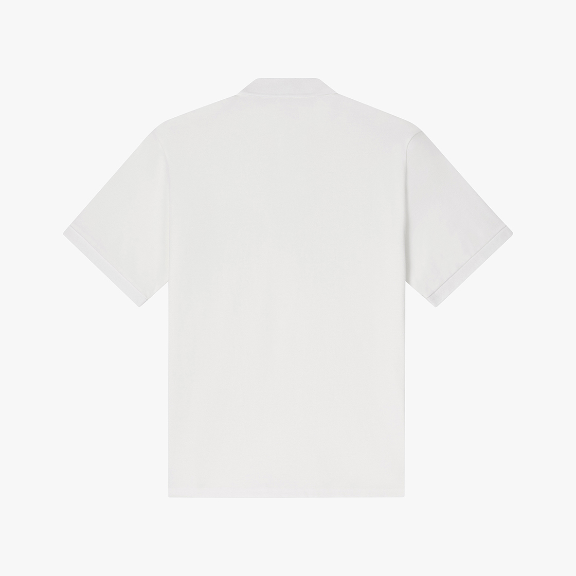 스트레인저 레귤러 핏 실켓 코튼 폴로 셔츠 화이트(Stranger Regular Fit Silket Cotton Polo Shirt (White)) - 2