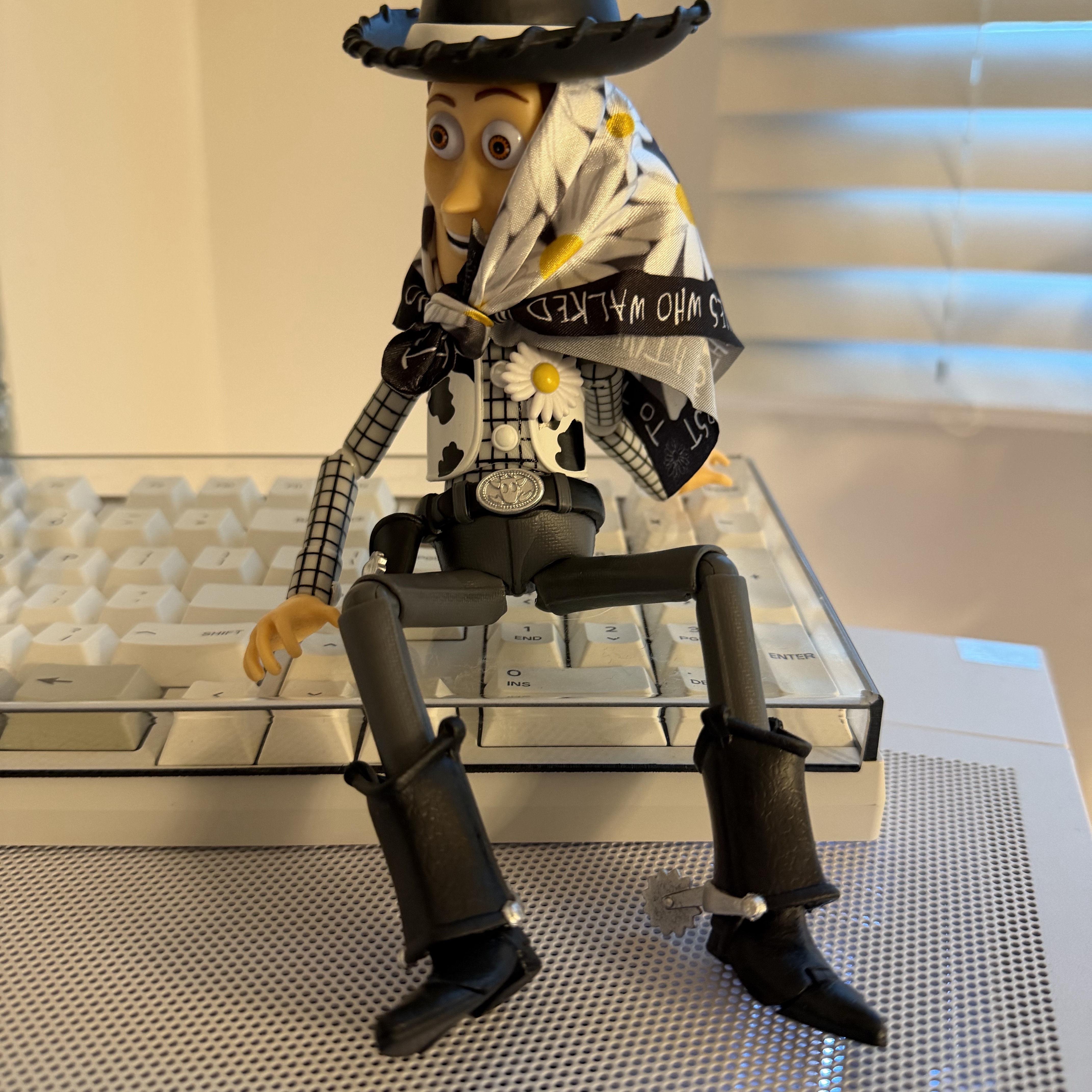 Peaceminusone x Toy Story The First Fan Action Figure Woody 착용 스타일