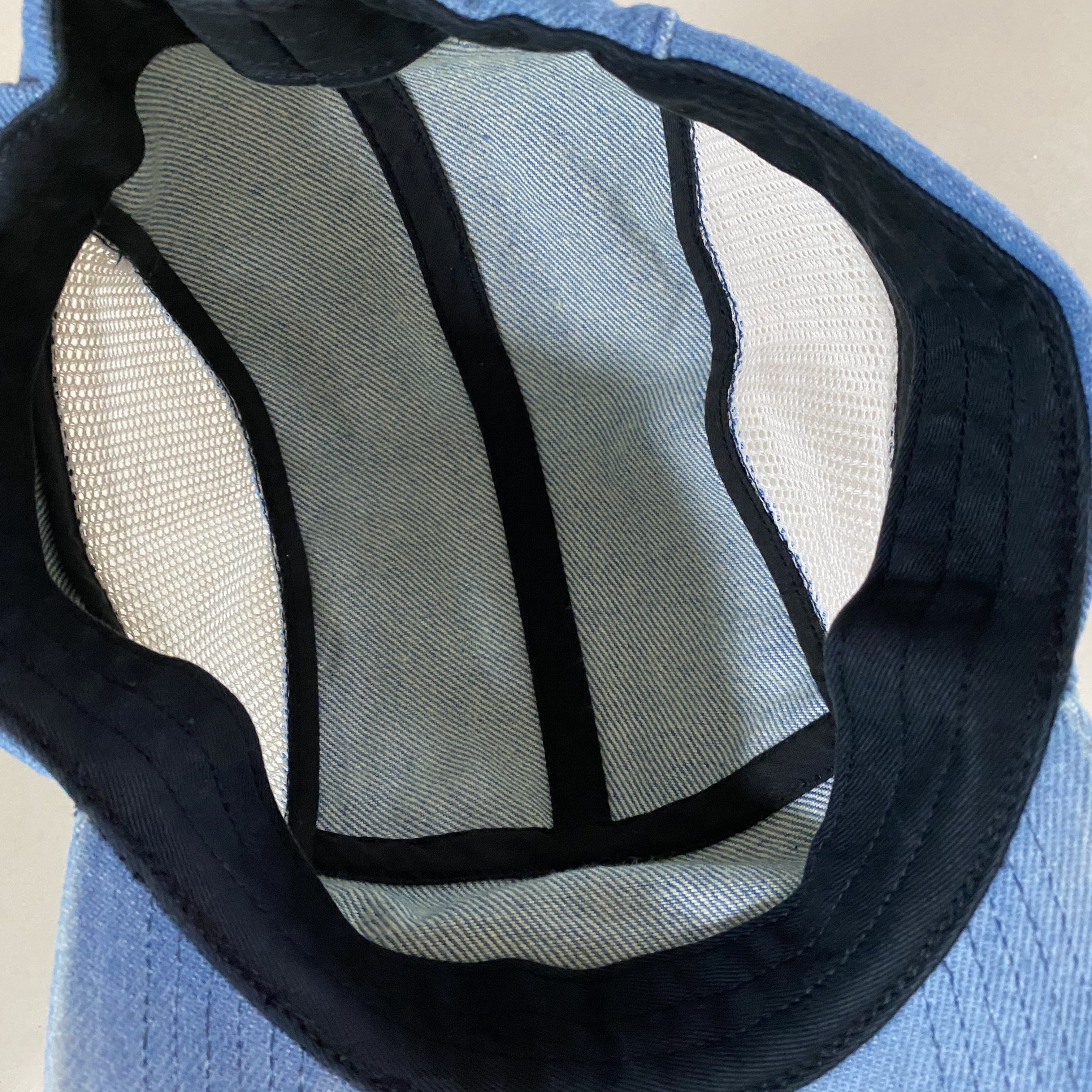 Supreme Side Mesh Piping Camp Cap Denim - 26SS 착용 스타일 - 5
