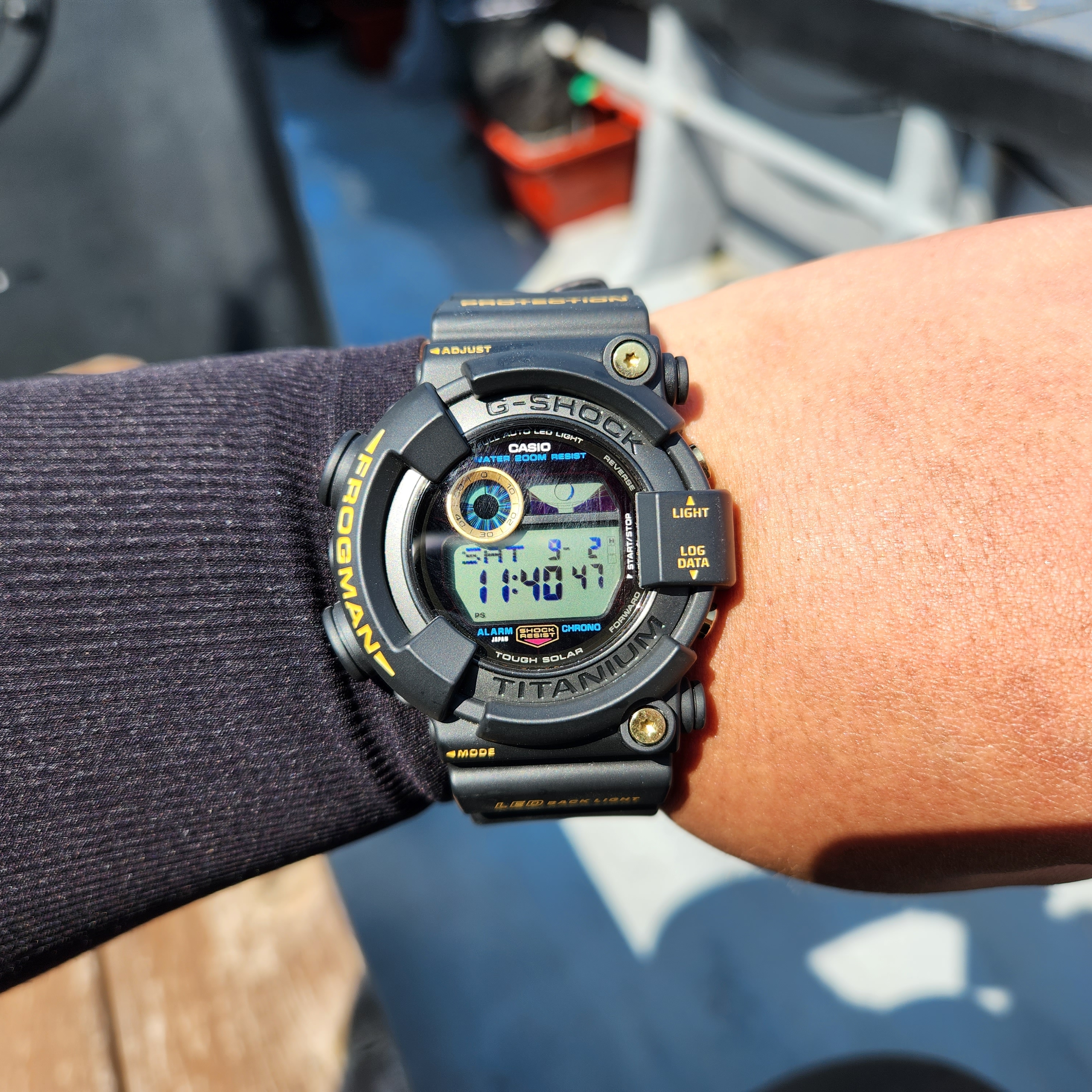 Casio G-Shock Frogman 30th Anniversary Limited Edition GW-8230B-9A 착용 스타일 - 1